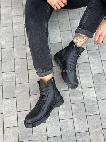 Фото Ботинки мужские кожаные черные зимние 7200з/40 4