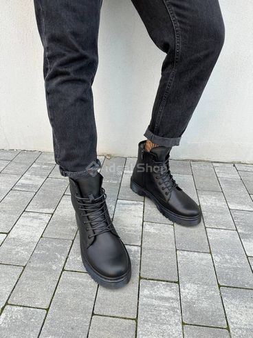 Фото Ботинки мужские кожаные черные зимние 7200з/40 2