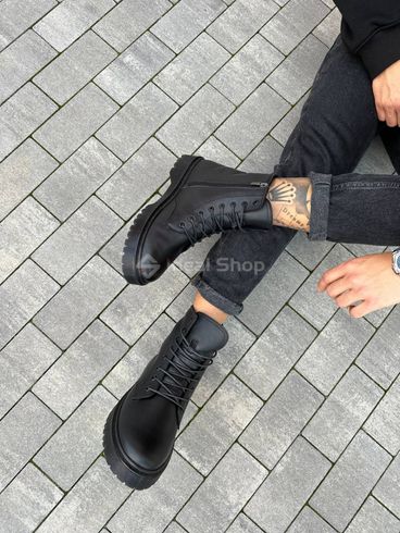 Фото Ботинки мужские кожаные черные зимние 7200з/40 5