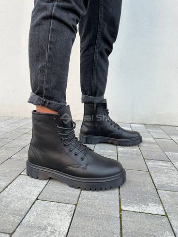 Фото Ботинки мужские кожаные черные зимние 7200з/40 1