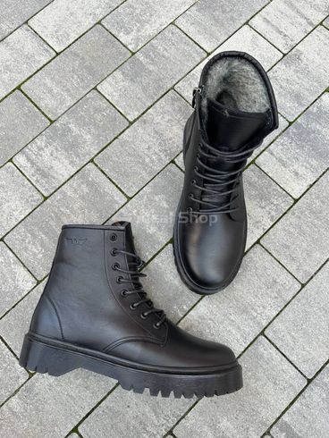 Фото Ботинки мужские кожаные черные зимние 7200з/40 11
