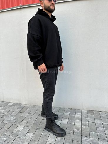 Фото Ботинки мужские кожаные черные зимние 7200з/40 9
