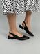 Damskie skórzane sandały w kolorze czarnym 36 (23 cm)