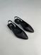 Damskie skórzane sandały w kolorze czarnym 36 (23 cm)