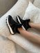 Кросівки жіночі шкіряні чорні зі вставками замші зимові 36 (23,5 см)