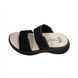 Женские сандалии Dr.Feet 21012 146-148 с двумя регулируемыми ремешками чёрные Размер 36