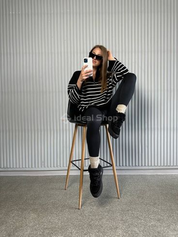 Фото Ботинки женские замшевые черного цвета зимние 3920-1з/36 6