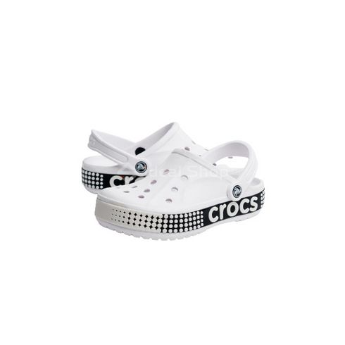 Кроксы Сабо Crocs BAYABAND Logo Motion White/Black, размер 45