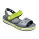 Детские Кроксы Сандалии Crocband Sandal Kids Charcoal (Серо-Зеленые), размер 24