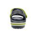 Детские Кроксы Сандалии Crocband Sandal Kids Charcoal (Серо-Зеленые), размер 24