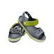 Детские Кроксы Сандалии Crocband Sandal Kids Charcoal (Серо-Зеленые), размер 24