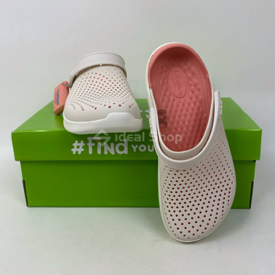 Кроксы LiteRide Clog Powder/White, размер 40-41
