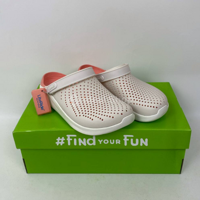 Кроксы LiteRide Clog Powder/White, размер 40-41