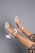 Skórzane sandały damskie białe ze stabilnym obcasem 36 (23,5 cm)