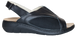 Damskie sandały ortopedyczne dla szerokich stóp 22-004, czarne, rozmiar 36