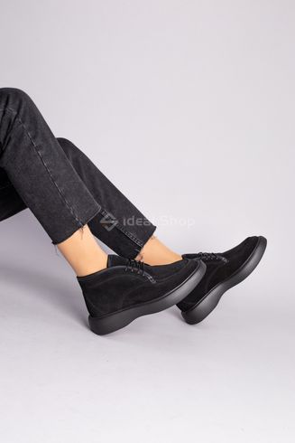 Фото Ботинки женские замшевые черные зимние 5733-2з/36 6