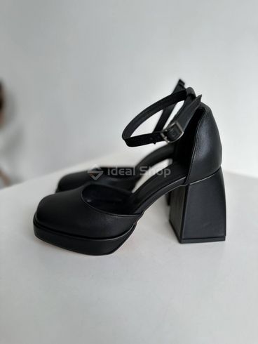 Skórzane sandały damskie czarne 36 (23,5 cm)