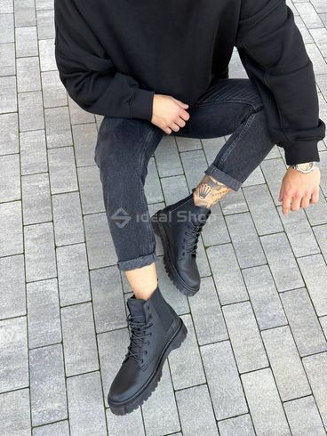 Фото Ботинки мужские кожа флотар черного цвета демисезонные 7208д/41 5