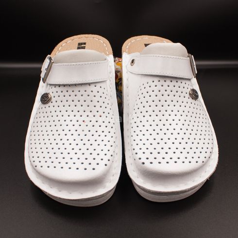 Фото Женские кожаные сабо Leon Elena I V202 white V202-white-38 5