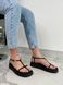 Skórzane sandały damskie czarne 38 (23,5 cm)