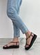 Skórzane sandały damskie czarne 38 (23,5 cm)