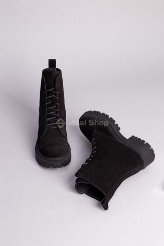 Фото Ботинки женские замшевые черные зимние 7005-2з/36 10
