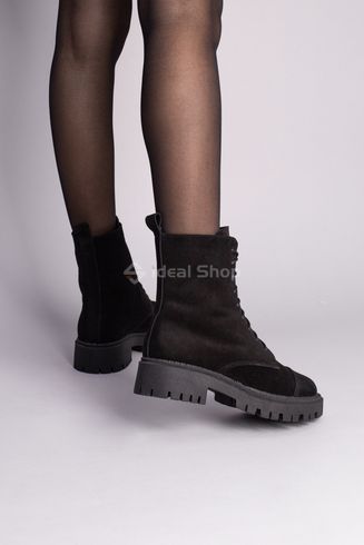 Фото Ботинки женские замшевые черные зимние 7005-2з/36 5