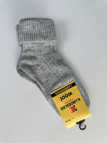Шкарпетки жіночі вовняні світло-сірого кольору