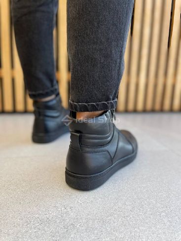 Фото Ботинки мужские кожаные черные зимние 8022з/42 7