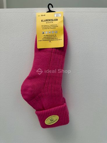 Шкарпетки жіночі вовняні кольору фуксії