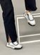 Кросівки жіночі шкіряні білі з кольоровими вставками 36 (23,5 см)