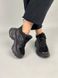 Skórzane sneakersy zimowe damskie czarne z zamszową wstawką 37 (23.5-24 cm)