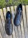 Sneakersy męskie skórzane czarne z perforacją 40 (26.5 cm)