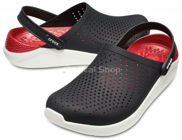 Крокси LiteRide Clog Black/White, розмір 43
