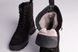 Черевики жіночі замшеві чорні чорні зимові 36 (23,5 см)