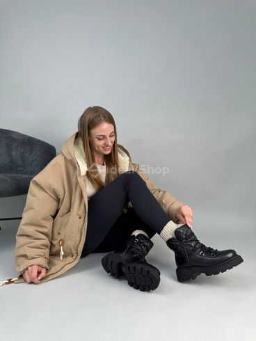 Фото Ботинки женские кожаные черные зимние 4402з/36 8
