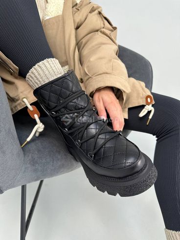 Фото Ботинки женские кожаные черные зимние 4402з/36 6