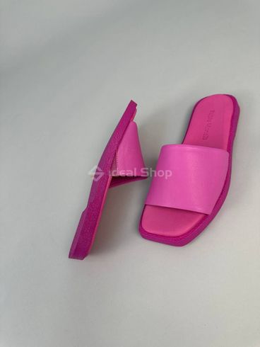 Фото Шлепанцы женские кожаные розового цвета 5107-2/36 11