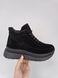 Sneakersy damskie zamszowe czarne czarne zimowe 36 (23,5 cm)