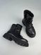 Damskie skórzane czarne buty zimowe czarne 36 (23,5 cm)