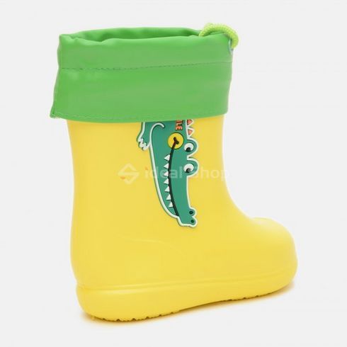Резиновые сапоги Shoozy Rainy Animals с крокодилом желтые (14,5-15см) 24-25