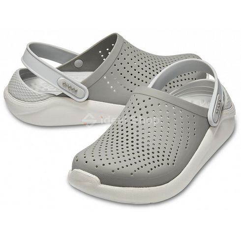 Сабо Кроксы Crocs LiteRide™ Clog Light grey (серые), размер 44