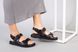 Skórzane sandały damskie czarne z rzepem 36 (23,5 cm)