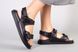 Skórzane sandały damskie czarne z rzepem 36 (23,5 cm)