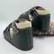 Sandały ortopedyczne dla dzieci wykonane z prawdziwej skóry, Ortex T-72, rozmiar 27, ciemnoszare