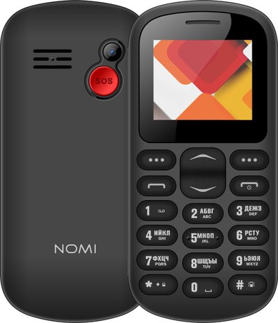 Рисунок Мобильный телефон Nomi i187 Black