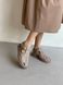 Sandały damskie skórzane granatowo-beżowe 36 (22.5 cm)