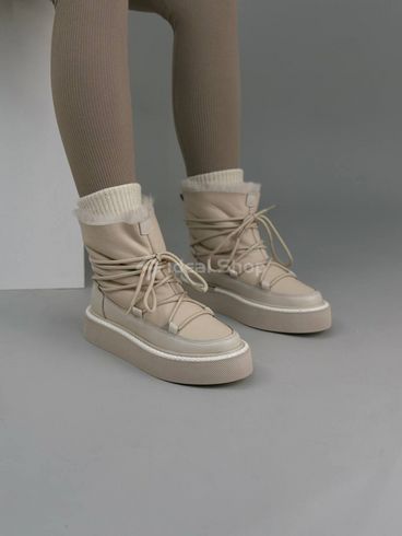 Damskie skórzane buty ugg w kolorze mlecznym 36 (23,5 cm)