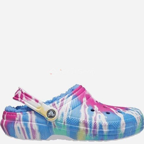Крокси Classic Lined Tie Dye Powder Blue/Multi, розмір 45