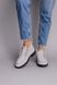 Жіночі замшеві черевики сірі 36 (23 см)